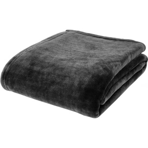 Catherine Lansfield Черно одеяло от микроплюш 130x170 cm Raschel Velvet - Catherine Lansfield (DS/52645/W/130170/BK)