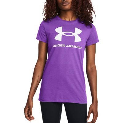 Under Armour Тениска Under Armour UA Rival Logo SS Лилав Velikost M