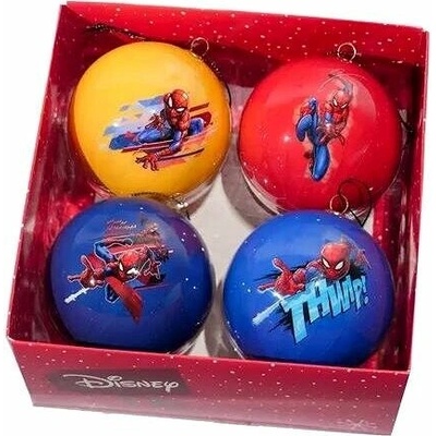 KURT ADLER Marvel Súprava vianočných ozdôb so Spidermanom, 4 kusy
