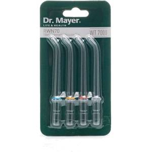 Dr. Mayer Резервни накрайници за зъбен душ dr. mayer wt7000, 4 бр/опаковка (rwn70)