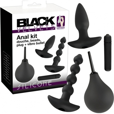You2Toys Sada análních pomůcek Black Velvets - 4 díly