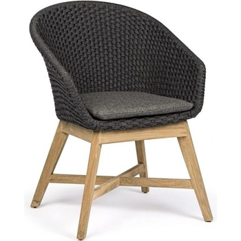 Bizzotto Стол coachella въглен с подлакътник и възглавница (0804733)