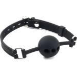 SuperLove Bondage Breathable Silicone Ball Gag Black