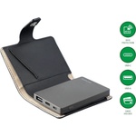 4smarts Кожен портфейл с вградена външна батерия - 4smarts PowrWallet Power Bank Wallet 3000 mAh (черен) (541314)