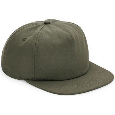 Beechfield B 64N bio bavlna 5 panelová COT53064Ne1499-olive green Olivová