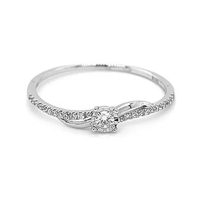 Beny Jewellery zlatý zásnubní s diamanty 2011193