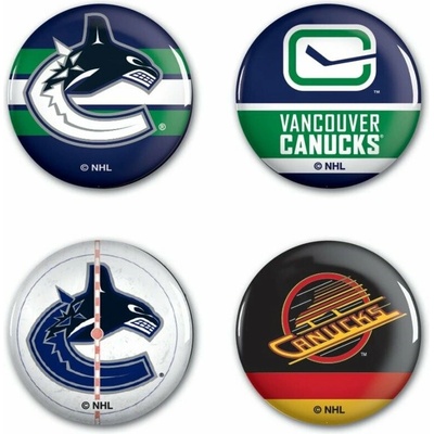 WinCraft Sada Vancouver Canucks NHL Button 4 Pack