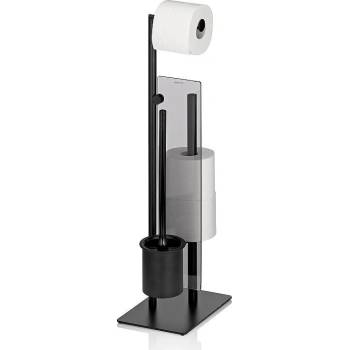 Image 1 of Kela Комплект KELA STYLE от стойка за тоалетна хартия, четка и държач за ролa - черна (KELA 22499)