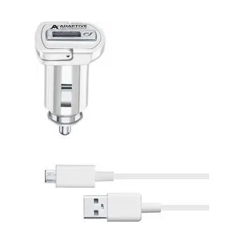 Cellularline Зарядно за кола с адаптивно зареждане 12V/24V с MicroUSB кабел, 15W