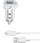 Cellularline Зарядно за кола с адаптивно зареждане 12V/24V с MicroUSB кабел, 15W
