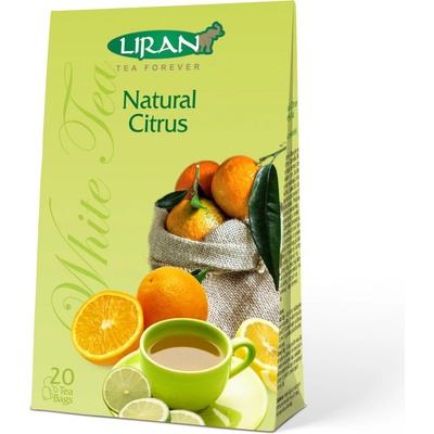 Liran White Tea Natural Citrus bílý čaj s citrusy 20 x 1,5 g