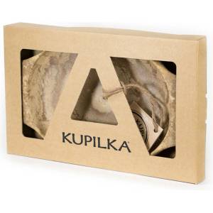KUPILKA 44 Чиния плитка чиния с опаковка, кафява (K44B)
