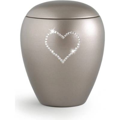 Zvieracia urna Crystal Heart - Fumé 0,5l