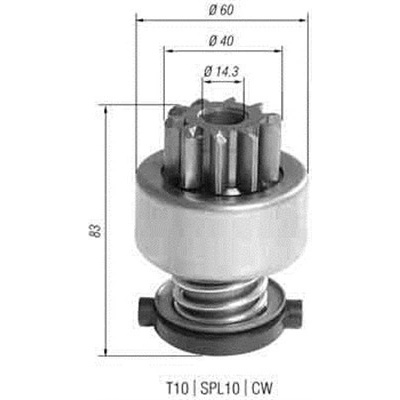MAGNETI MARELLI Pastorek, startér 940113020393