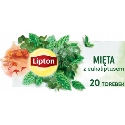 Lipton Bylinky sveta Mäta s eukalyptom 20 vrecúšok 26 g