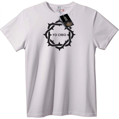 NOONEBRAND Тениска Трънен Венец 'Аз вярвам' - 2XL, White
