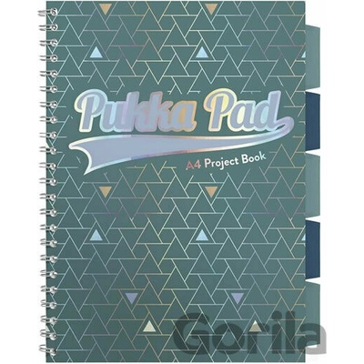 PUKKA PAD Špirálový zošit A4 linajkový Glee project book zelená