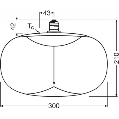 OSRAM LED Vintage Big Elipse E27 12W 818 Žiarovka dymová tmavá 4058075836303