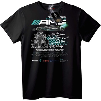 NOONEBRAND Тениска Mercedes AMG Petronas F1 - 5XL, White