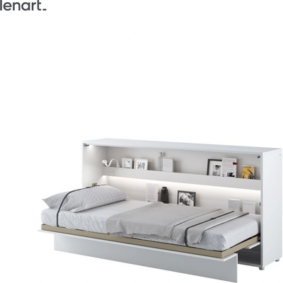 Dig-net nábytok Lenart Bed Concept BC-06p biely lesk