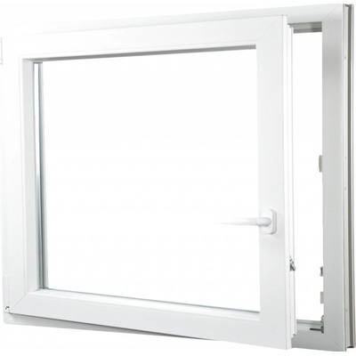 Aluplast Plastové okno jednokřídlo bílé 1000 x 1000 mm Levé, Dvojsklo Ug= 1,1
