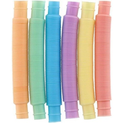 Teddies Stavebnica rúrky/rúrky naťahovacie 6 ks