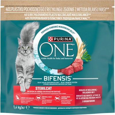 Purina ONE Bifensis Sterilcat hovädzie 1,4 kg