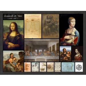 Grafika Art Puzzle - Puzzle Leonardo da Vinci - Collage - 2 000 piese
