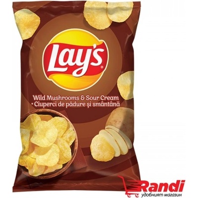 Lay's Чипс Lay's Гъби и сметана 125 гр