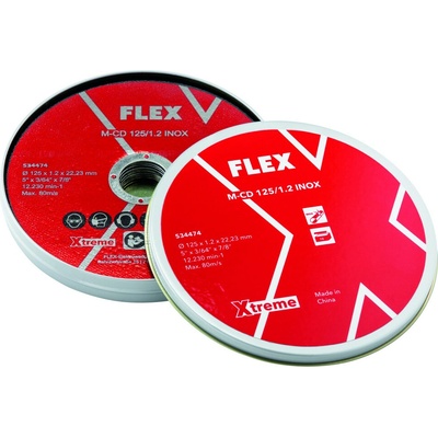 FLEX M-CD 125/1.2 INOX VE10 rezný kotúč 125x1,2mm (10ks) 534474