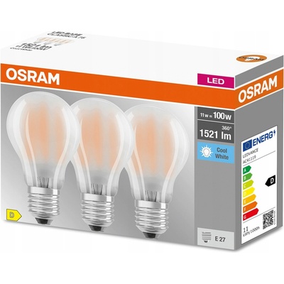 Osram LED žárovky E27 11 W 3 ks