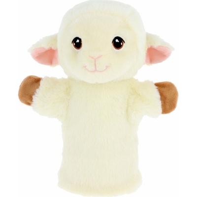 Keel Toys Keeleco plyšový maňuška na ruku eko 27 cm Ovečka