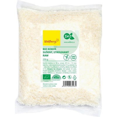 Wolfberry BIO Kokos strúhaný Raw 250 g