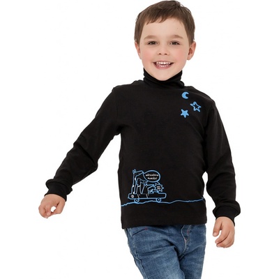 Winkiki Chlapčenský rolák čierna