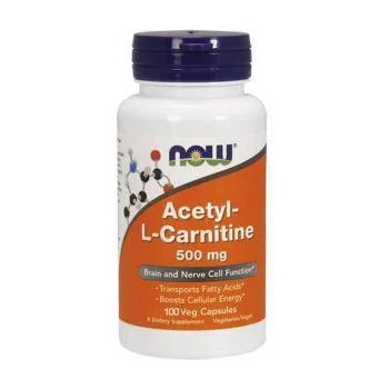 NOW Ацетил л-карнитин NOW Acetyl L-Carnitine 500mg. , 100 VCaps. Без вкус, 2055