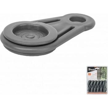 Image 1 of Bradas Щипки за закрепване на мрежи за засенчване 12 бр Сив bungee (bck1-b)