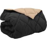 Pure Line Home Зимна двулицева олекотена завивка Color Arctic с полиестерен пълнеж, 450 г/м2, в черно и таупе