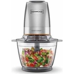 Kenwood EasyChop+ CHP62.400 SI Electric chopper with four-fold stainless steel blades, one-touch operation, ice crusher, 0.6 l work container, dishwasher safe, 500W, black - CHP62.400SI