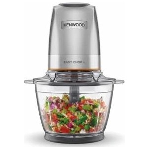 Kenwood EasyChop+ CHP62.400 SI Electric chopper with four-fold stainless steel blades, one-touch operation, ice crusher, 0.6 l work container, dishwasher safe, 500W, black - CHP62.400SI