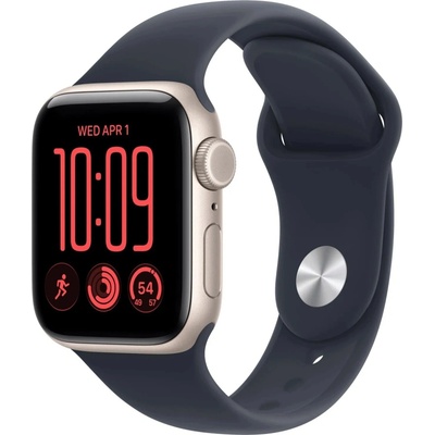 Apple Watch SE 3 Cellular 40mm Hvězdně bílý hliník s pískovým sportovním řemínkem M/L MJLE4MP/A
