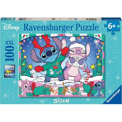 Ravensburger Пъзел Ravensburger от 100 XXL части - Коледата на Стич (12004030)