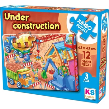 KS Games Пъзел KS Games от 12 XXL части - Строителна площадка (JP31004)