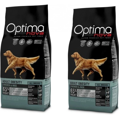 Optima Nova Dog Obesity 2 x 12 kg