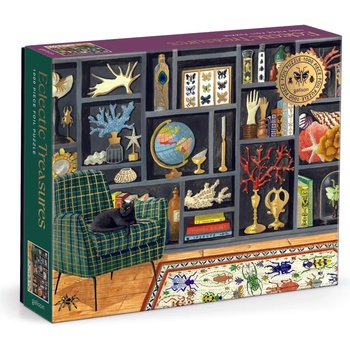 Galison - Puzzle Eclectic Treasures metalické puzzle - 1 000 piese