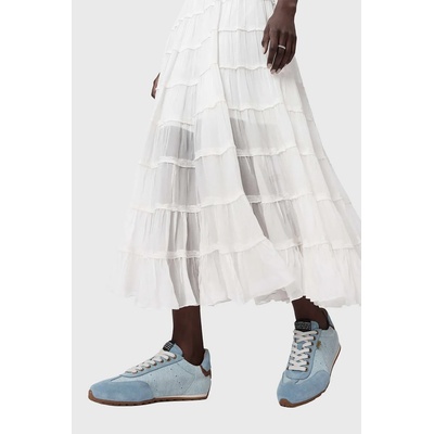 AllSaints Liam Low Top маратонки дамски от велур (W130FE)