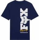 Fox Yth Checker Ss Tee Navy
