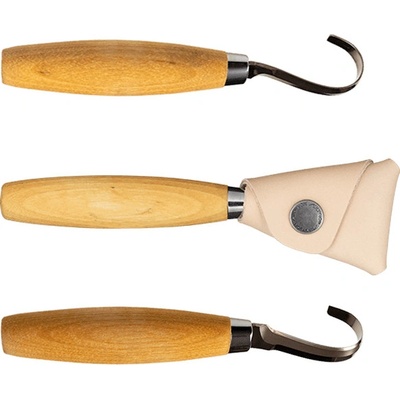 Morakniv Hook Knife 164 Left Narrow Curv, Leather Sheath