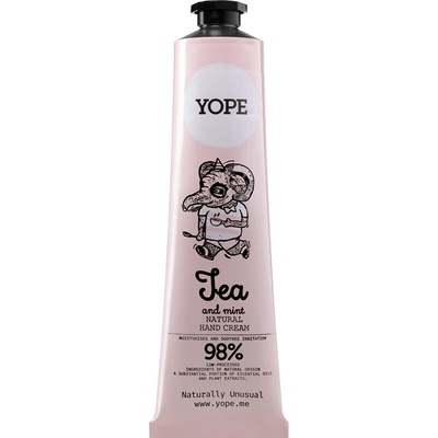 YOPE Tea and mint krém na ruce 100 ml