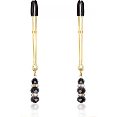 Fetish Addict Метални щипки за зърна с камъни Fetish Addict