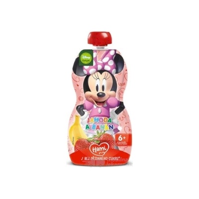 Hami Disney Minnie kapsička JAHODA A BANÁN pasterizovaný ovocno-zeleninový príkrm 110 g